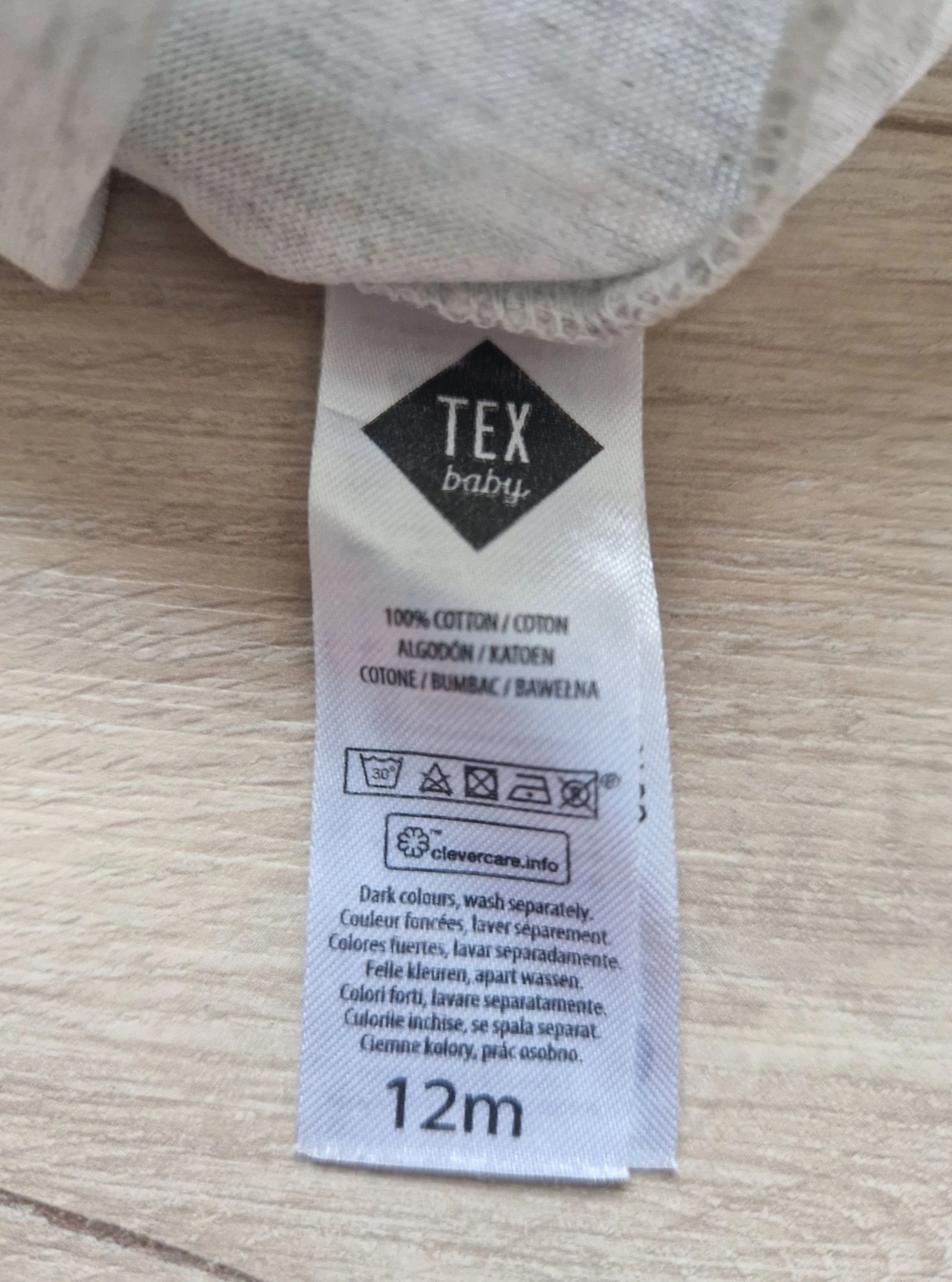 🐱 T-shirt de manga longa – TEX baby – bebê menina – 12 meses – bom estado – photo 6